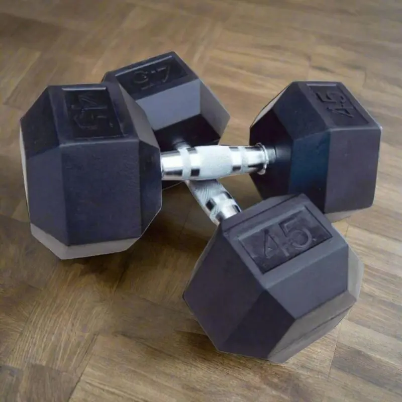 Intek Rubber Hex Dumbbells Set | RCH-CRSET-005-025