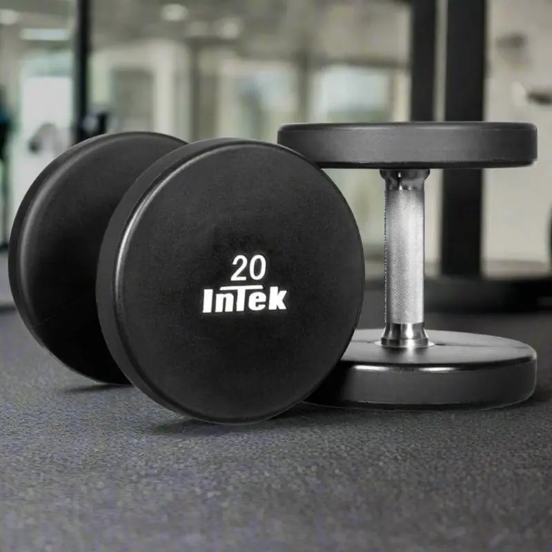 Intek Strength Armor Series Solid Urethane Dumbbells | DBSUT-PR