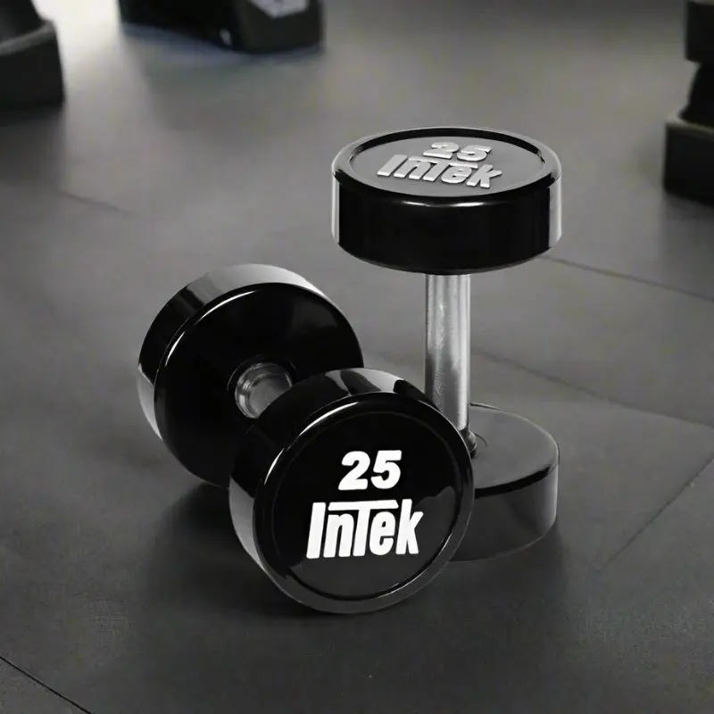 Intek Strength Bravo Series Solid Urethane Dumbbell Set | DBSUBSET005-050