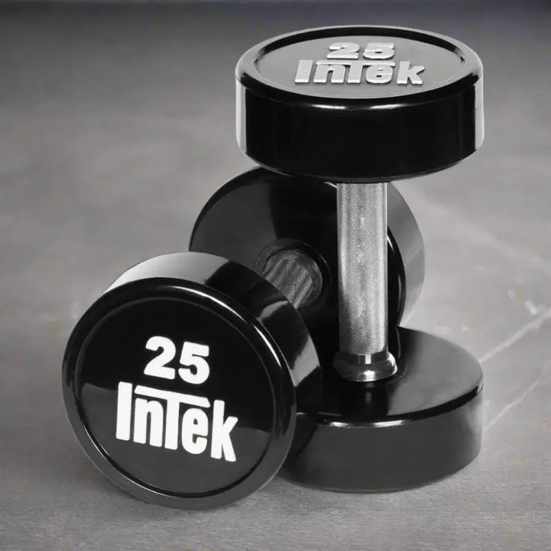 Intek Strength Bravo Series Solid Urethane Dumbbell Set | DBSUBSET007.5-027.5