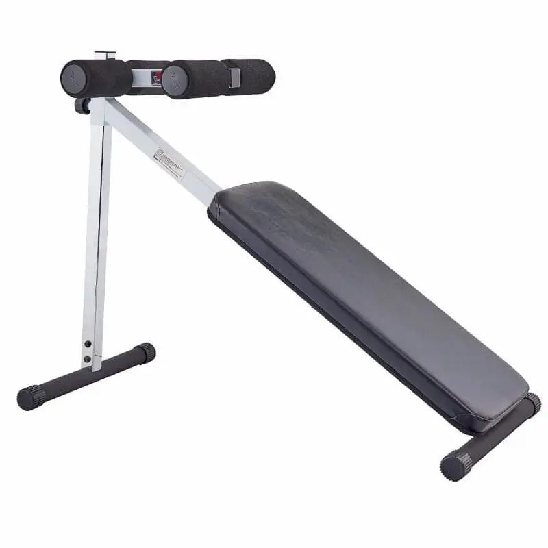 YORK 48001 FT Adjustable Sit-up Board  White Frame / Black Upholstery