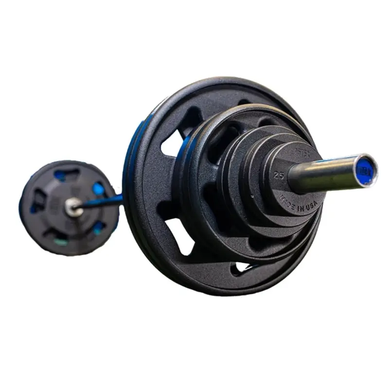 Intek Krft Steel Cast Olympic Plates, 320 lbs