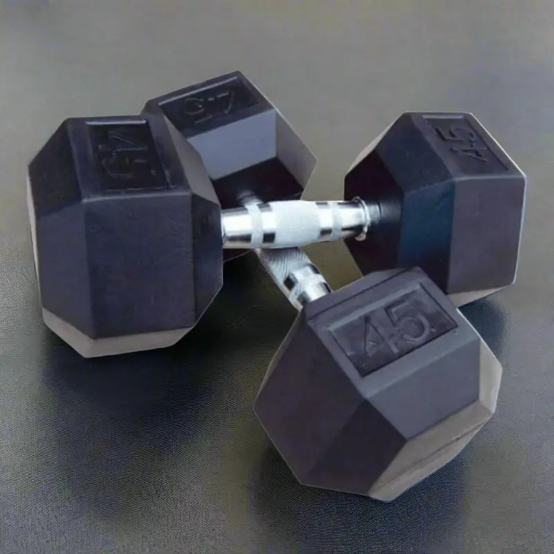 Intek Rubber Hex Dumbbells Set | RCHCRSET-030-075