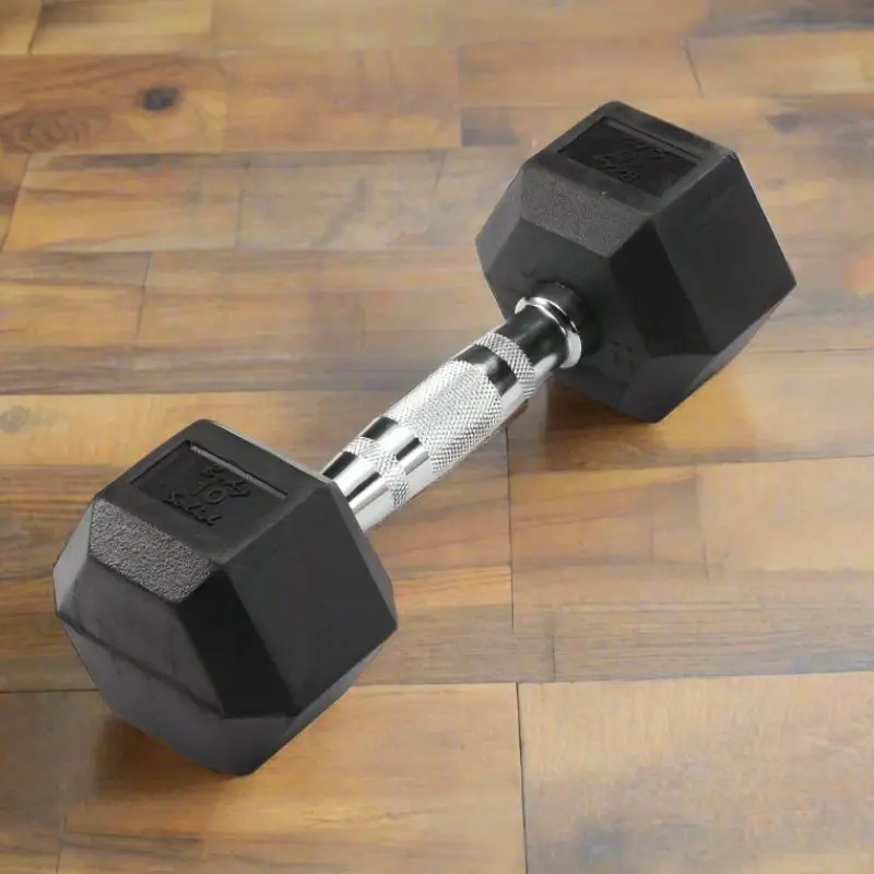 Body Solid Rubber Hex Dumbbells