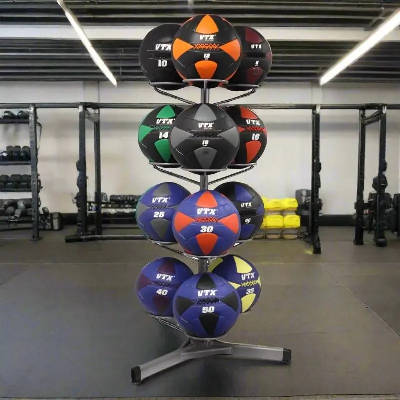 VTX BALLPAC-PWB50 Wall Ball Rack w/ 12 Wall Balls