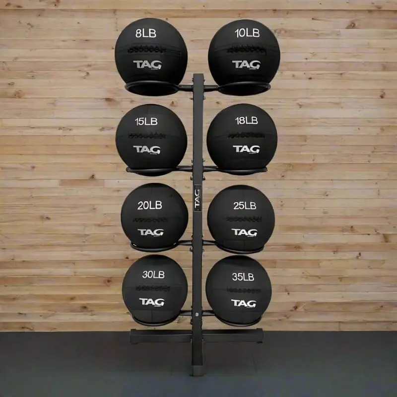 TAG Fitness RCK-MBR8  8 Unit Wall / Bullet Proof Ball Rack