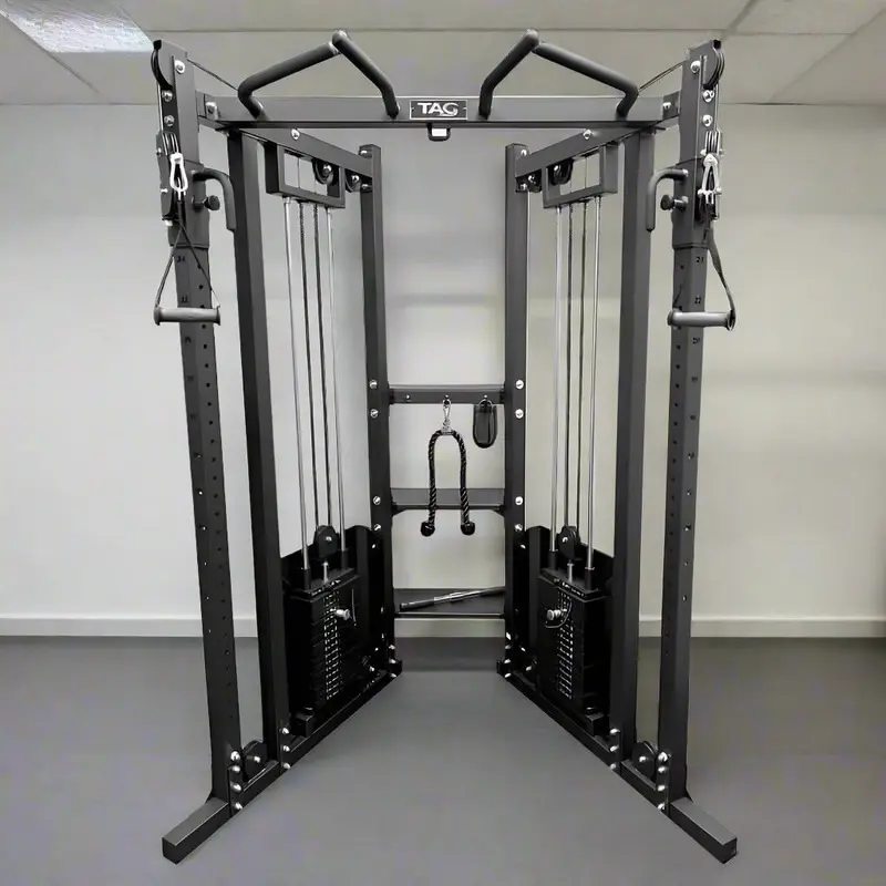 TAG Fitness FT60 Functional Trainer 2x160lb Stacks Black Frame
