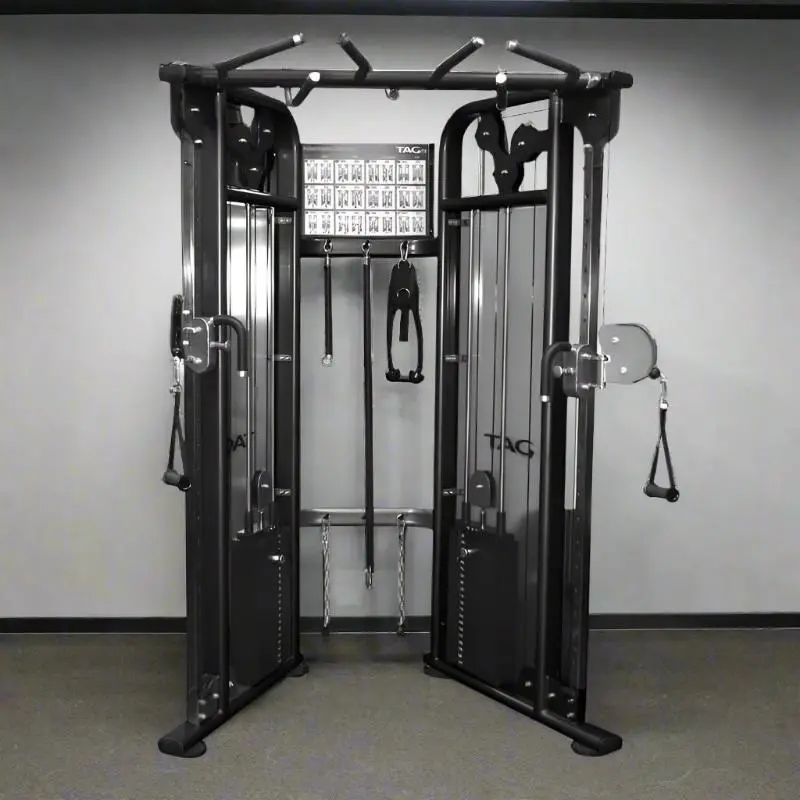 TAG Fitness FUNC-TR-B Functional Trainer 2x210lb Stacks Black Frame