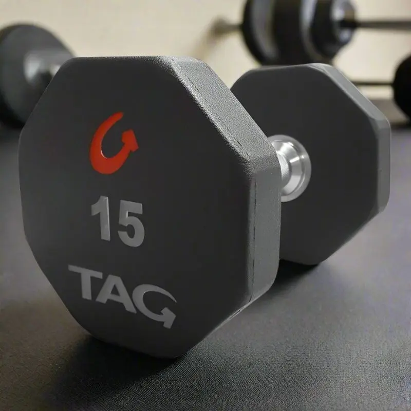 TAG Fitness U8DB 8 Sided Premium Ultrathane Dumbbell