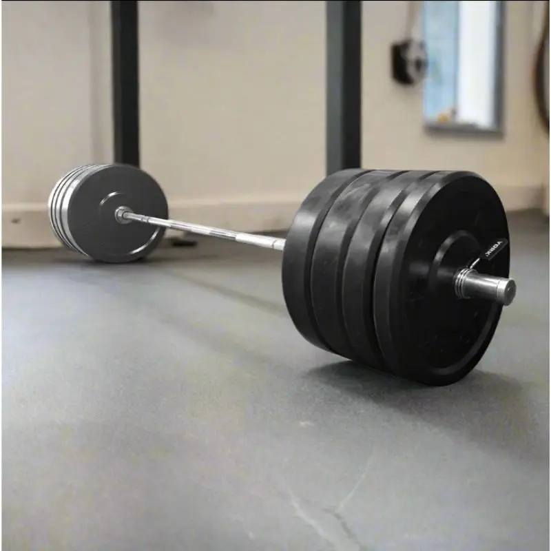 York 160kg Black Rubber Training Bumper Plate Set