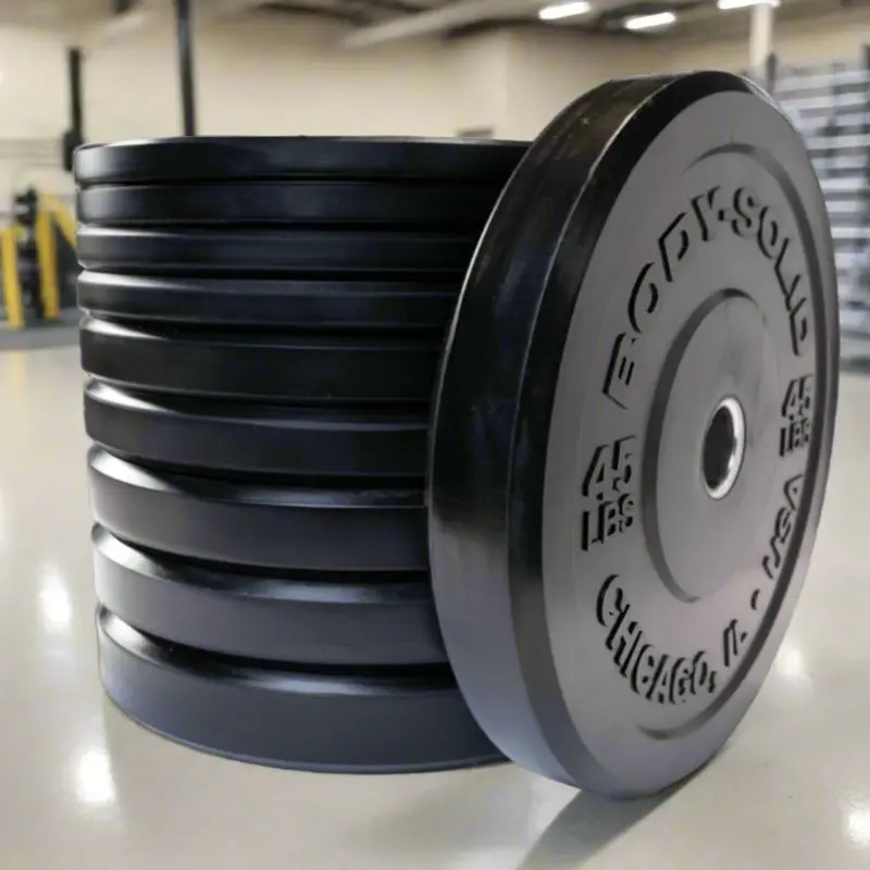 Body-Solid Chicago Extreme Bumper Plates - Black