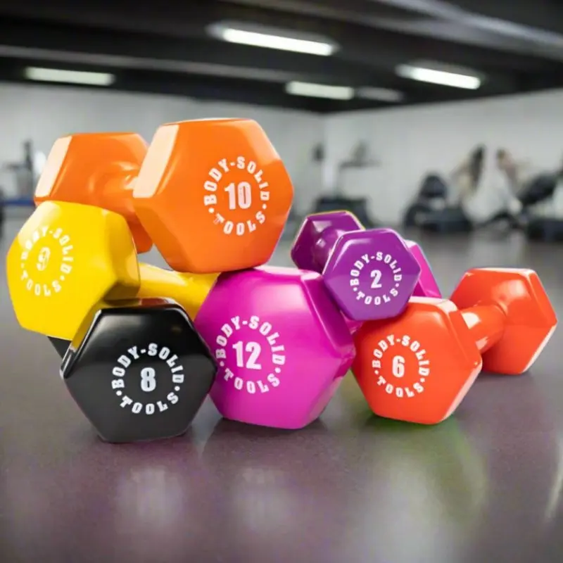 Body-Solid Tools Vinyl Dumbbells