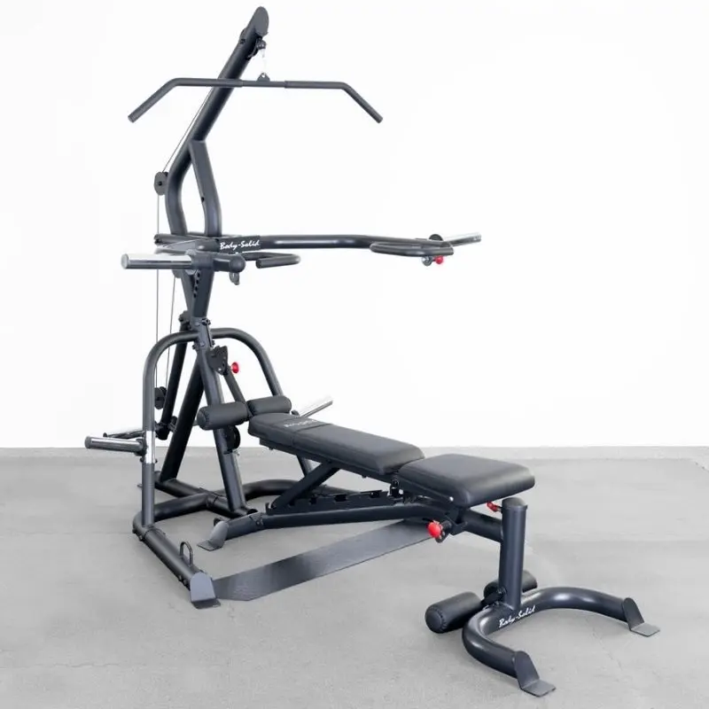 Body-Solid Corner Leverage Gym Package with Bench - GLGS100PB4
