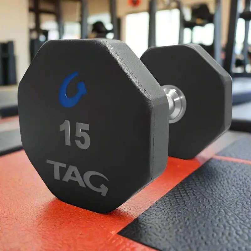 TAG Fitness R8DB 8-Sided Virgin Rubber Dumbbell Sets