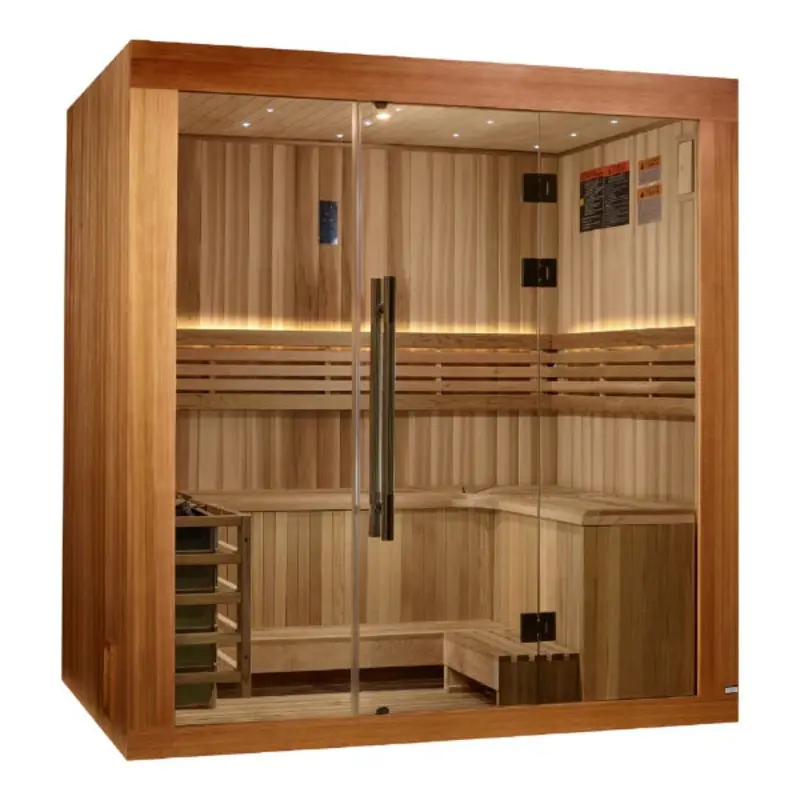 Golden Designs "Osla Edition" 6 Person Traditional Steam Sauna, GDI-7689-02