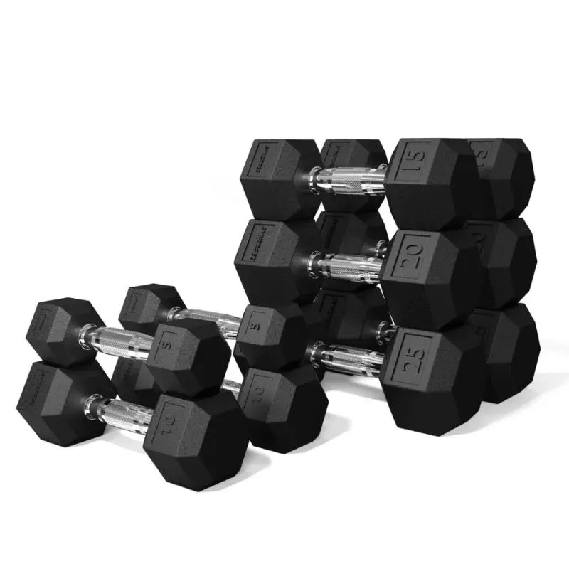 Synergee Rubber Hex Dumbbells Sets