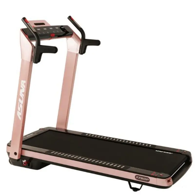 SpaceFlex Pink Running Treadmill with Auto Incline Foldable Wide Deck