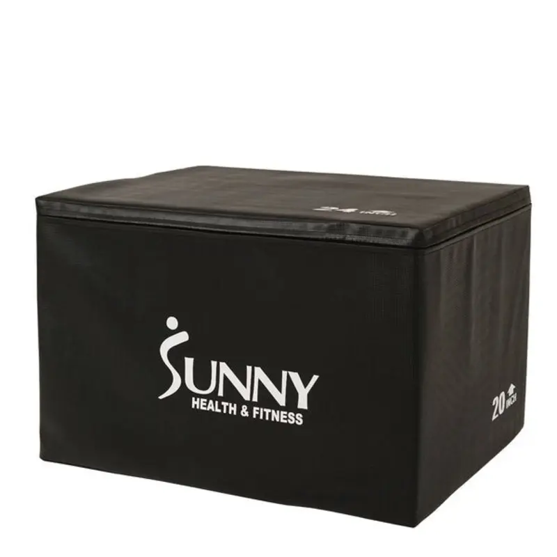 Foam Plyo Box, 440 LB Weight Capacity with 3 in 1 Height Adjustment
