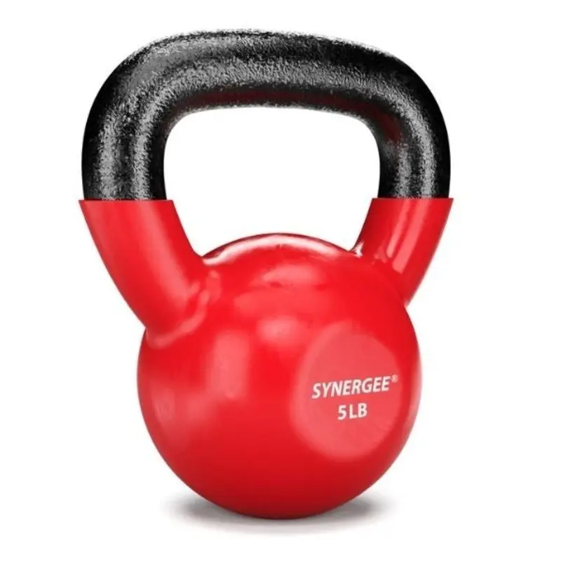 Synergee Vinyl Coated Cast Iron Red Kettlebells