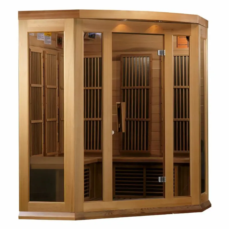 Maxxus 3-Person Corner Full Spectrum EMF FAR Infrared Sauna, MX-K356-01 FS CED
