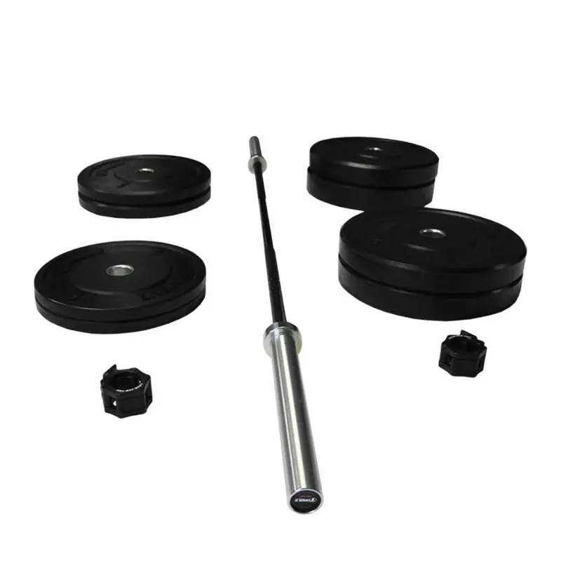 Torque 15 Kg Bar - Black Bumper Package