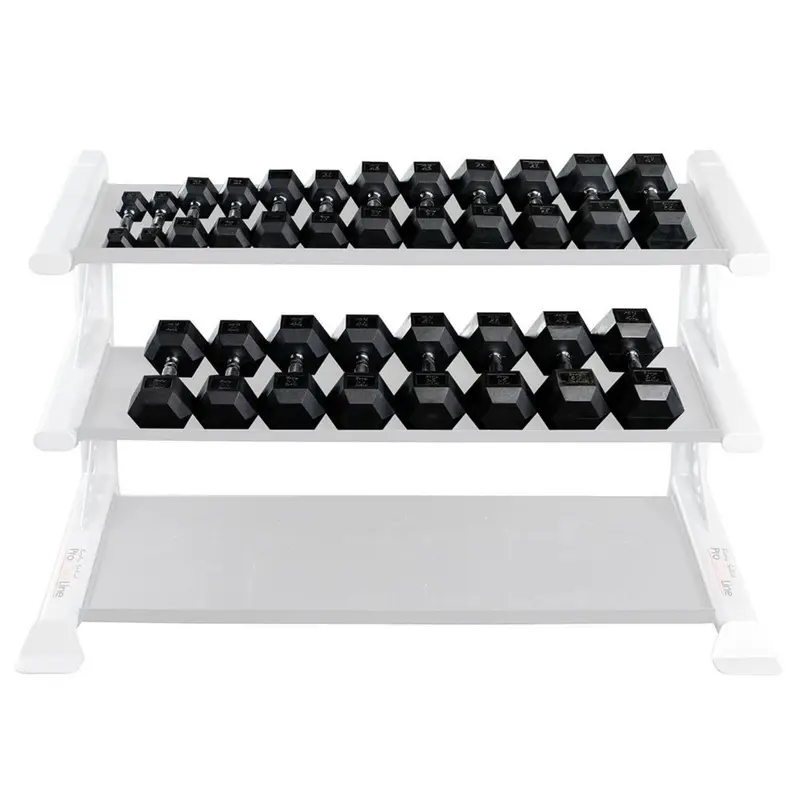 Body-Solid 5-50 lb. Rubber Hex Dumbbell Set SDRS550
