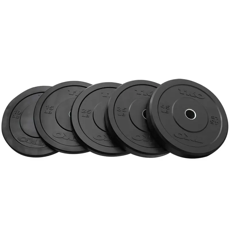TKO 370 lb Bumper Plate Set (802BP-370)