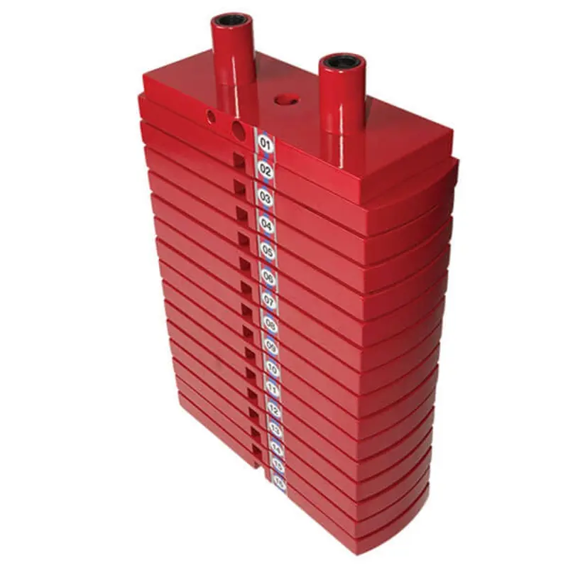 Body-Solid Premium Red Steel Weight Stack 150lbs, HP150