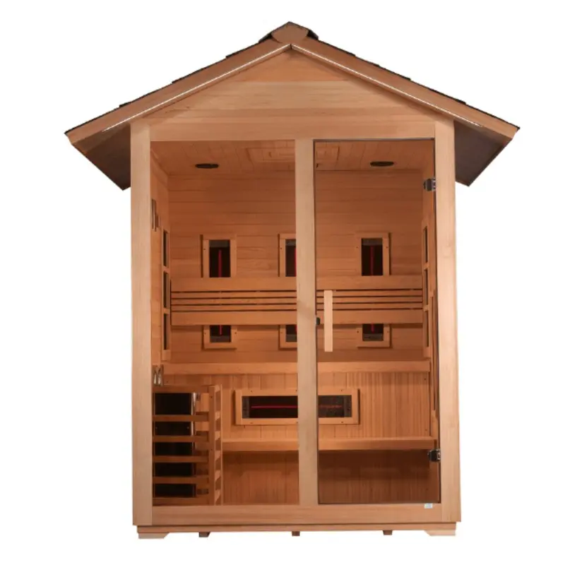 Golden Designs "Carinthia" 3 Person Hybrid Outdoor Sauna GDI-8123-01