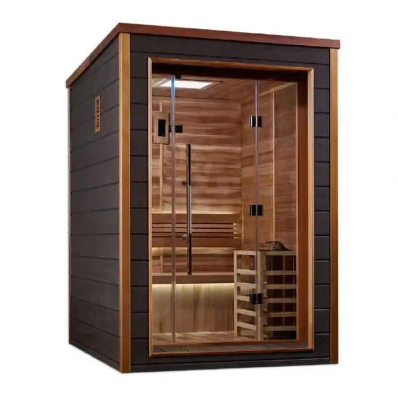 Golden Designs Narvik 2 Person Outdoor Traditional Sauna GDI-8202-01