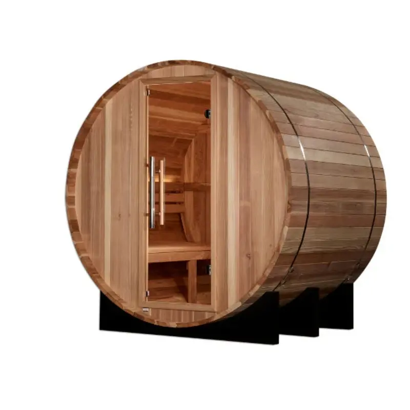 Golden Designs "St. Moritz" 2 Person Barrel Traditional Sauna GDI-B002-01