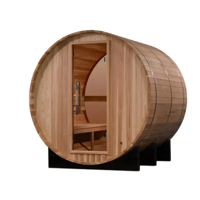 Golden Designs "Zurich" 4 Person Barrel Traditional Sauna GDI-B024-01