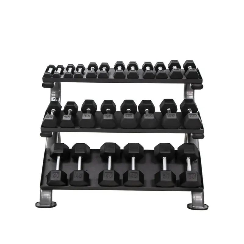 TKO 3-Tier Horizontal Dumbbell Rack 890HDR