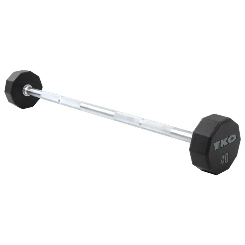 TKO Fixed Straight Bar 20-110LB Set, Urethane 806TU-G10