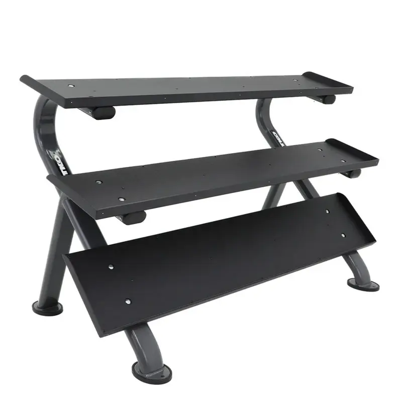 TKO 3-Tier Horizontal Dumbbell Rack (holds 5-75lbs) 890HDR-B