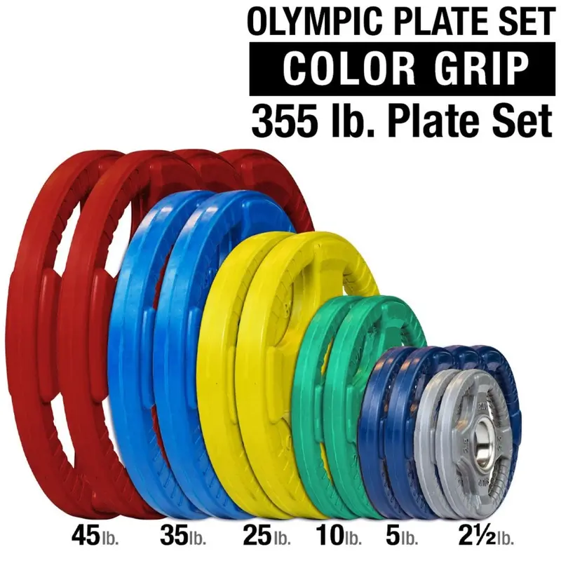 Body-Solid 355 lb. Color Grip Plate Set ORCT355