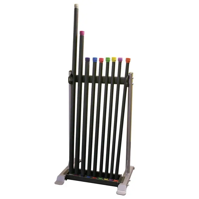 Body-Solid Fitness Bar Package with Rack and 9 Bars GFR500-PACK