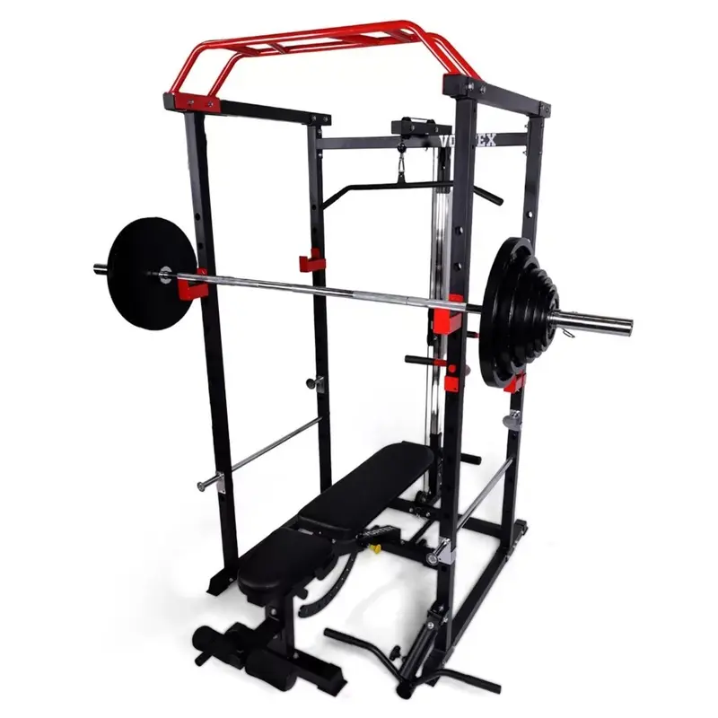 Vortex Olympic Squat Cage with 1000 lb Capacity & Lat Pulldown System RBVX10