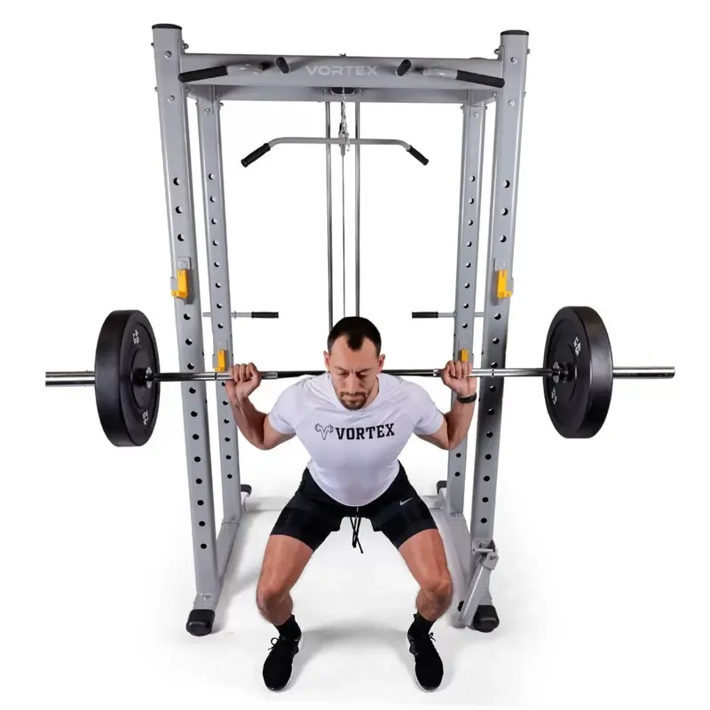 Vortex Squat Cage with High/Low Pulley, Dip Bars & Landmine Attachment SRVXG350