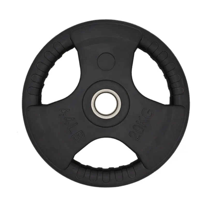 20KG RUBBER COATED OLYMPIC WEIGHT PLATE  - 3 GRIP