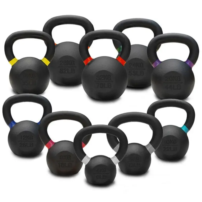 4KG TO 32KG PREMIUM POWDER COATED KETTLEBELLS SINGLE PACK