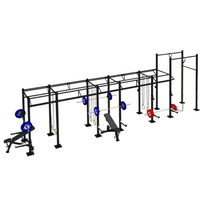 TITANIUM USA 6 CELL NARROW RIG WITH 10 TRI BARS & 2 EXTENSIONS FS-NR6C10T2E