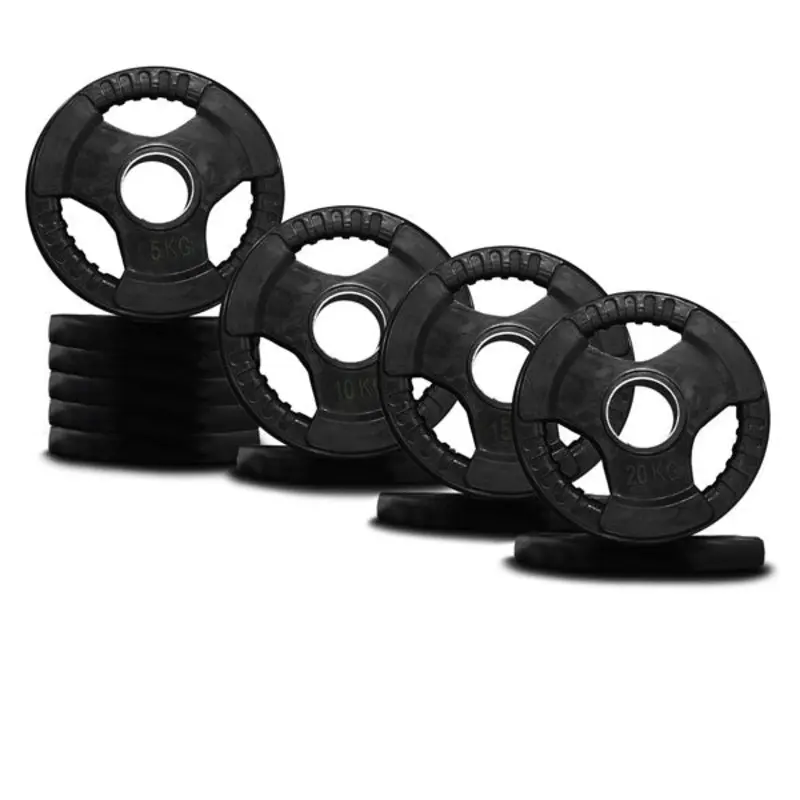 TITANIUM USA 120KG RUBBER COATED WEIGHT PLATE PACKAGE