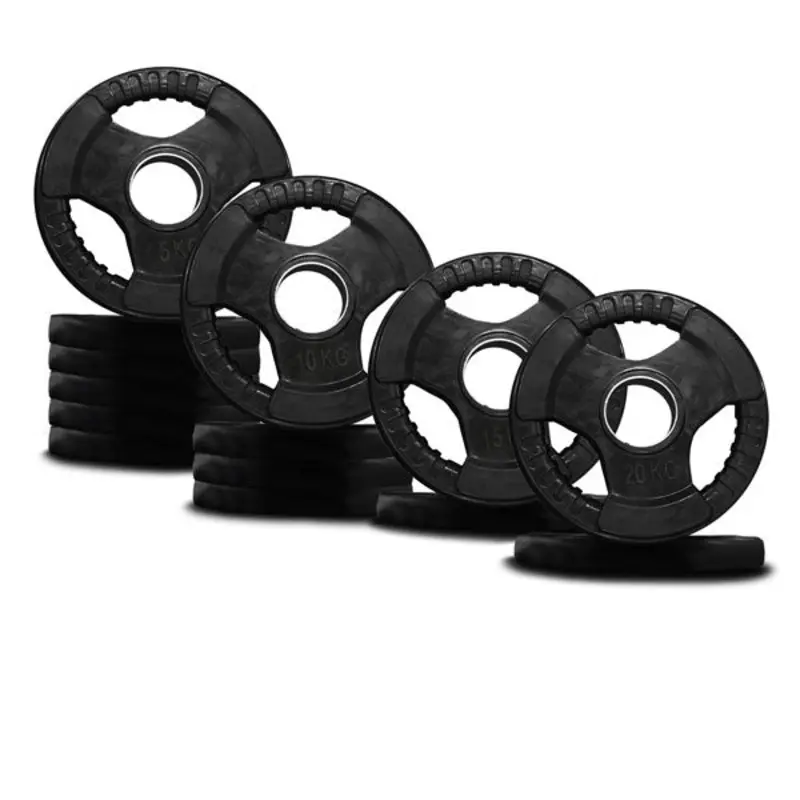 TITANIUM USA 140KG RUBBER COATED WEIGHT PLATE PACKAGE