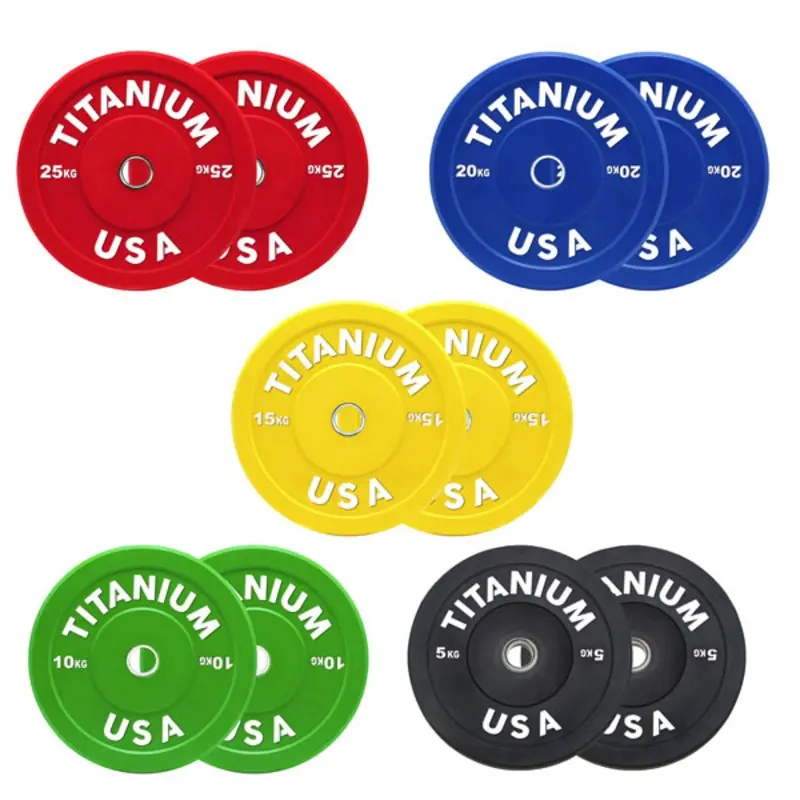 TITANIUM USA 150KG BUMPER PLATE PACKAGE