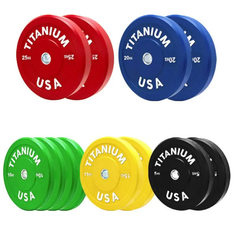 TITANIUM USA 170KG BUMPER PLATE PACKAGE