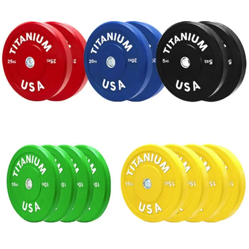 TITANIUM USA 200KG BUMPER PLATE PACKAGE