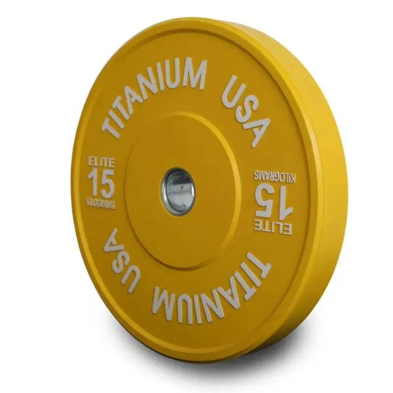 TITANIUM USA 15KG ELITE SERIES BUMPER PLATE