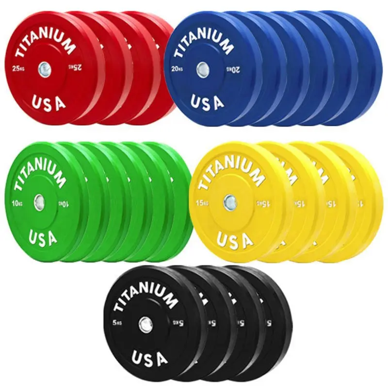 TITANIUM USA 360KG BUMPER PLATE PACKAGE