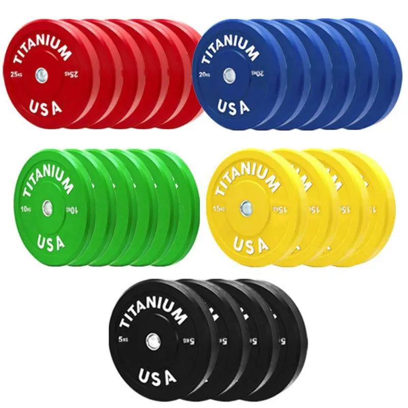 TITANIUM USA 410KG BUMPER PLATE PACKAGE